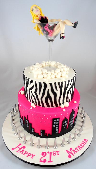 Sex and the City themed 21st Cake - Cake by Lisa-Jane Fudge