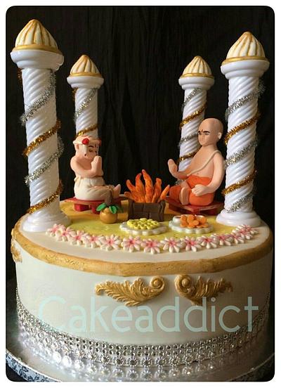 Threading Ceremony Cake - Cake by Dipti Chitnis