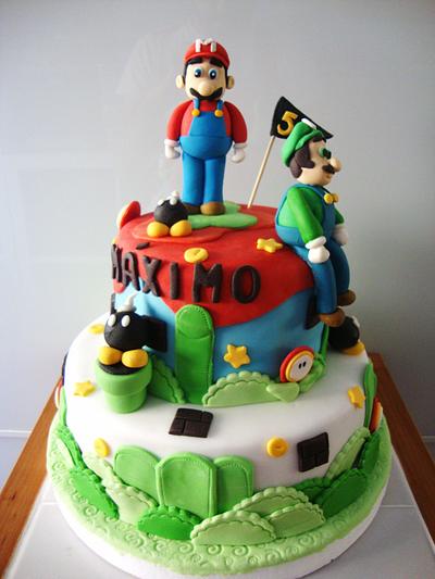 Mario Bros Cake - Cake by Israel