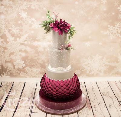 Winter Wedding Cake - Cake by Crazy Sweets