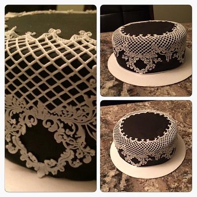 Black and White Lace cake - Cake by Daria