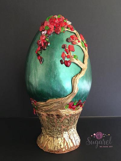 Easter egg faberge collaboration  - Cake by Patricia El Murr