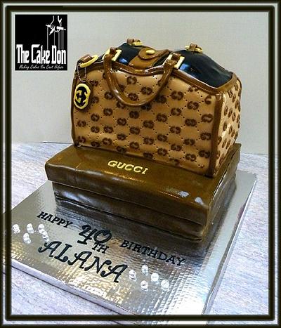 The "GUCCI & DIAMONDS ARE A GIRLS BEST FRIENDS" Cake - Cake by TheCakeDon