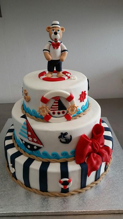 Navy cake  - Cake by Gabriela Doroghy