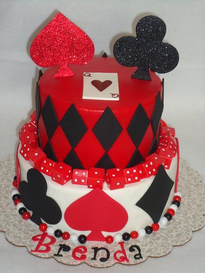 Vegas themed birthday - Cake by Kim Leatherwood