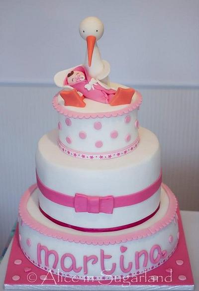 Christening in pink - Cake by Chicca D'Errico
