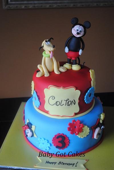 Mickey & Pluto - Cake by Baby Got Cakes