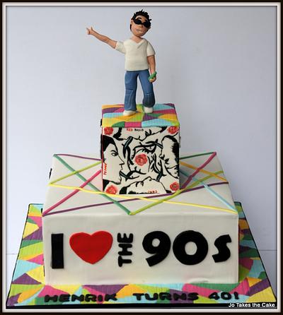 I ♥ the 90's  - Cake by Jo Finlayson (Jo Takes the Cake)