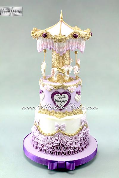 Purple Carousel Cake - Cake by MLADMAN