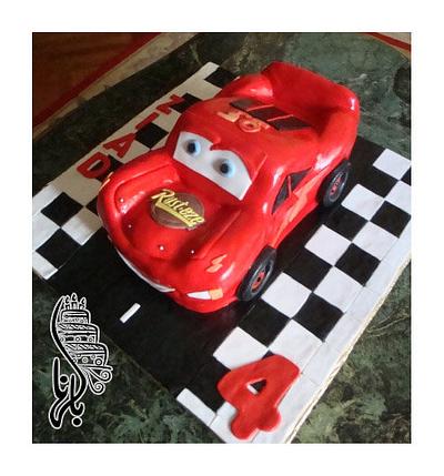 Lightening McQueen car cake - Cake by Dina