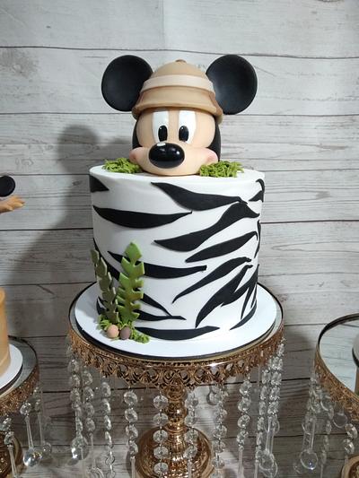 Mickey safari - Cake by Claudia Smichowski