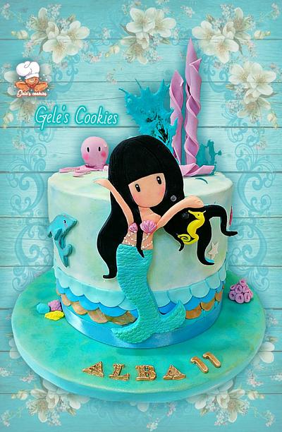 Gorjuss Mermaid cake - Cake by Gele's Cookies