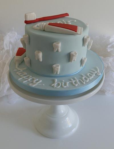 Dentist Birthday Cake - Cake by The Ivory Owl Cake Company