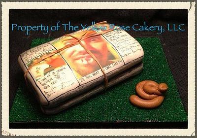 3-D Newspaper cake - Cake by The Yellow Rose Cakery, LLC