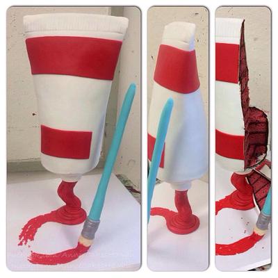 Paint tube cake - Cake by Annie Cakes