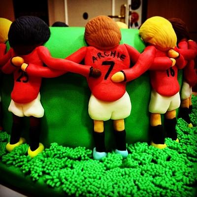 Manchester United Football Cake - Cake by Sinem Demirel