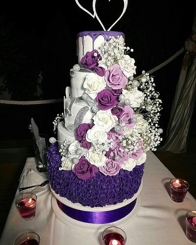 Purple wedding cake - Cake by Maja