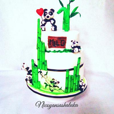 Panda cake  - Cake by Nicoyansashaluka 