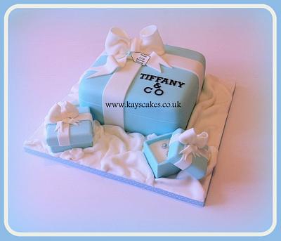 Tiffany Box Birthday Cake - Cake by Kays Cakes