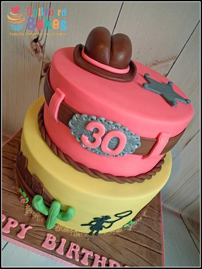 Western Themed Cake - Cake by Dollybird Bakes