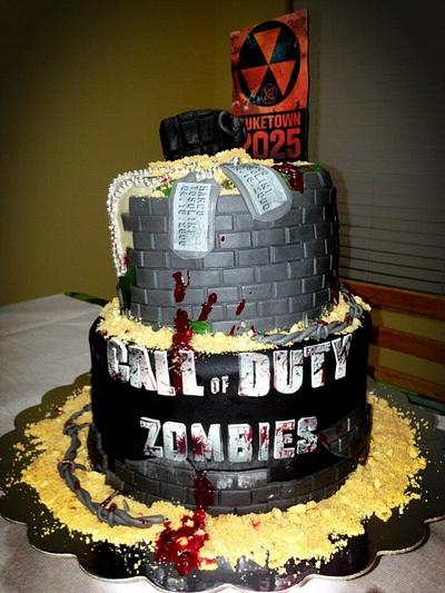 Call of Duty zombie mode cake  - Cake by Dolci Di Amie 
