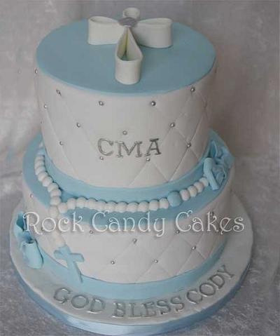 First Communion - Cake by Rock Candy Cakes