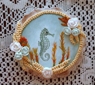 Seahorse Crackle Cookie. - Cake by Sweet Dreams by Heba 