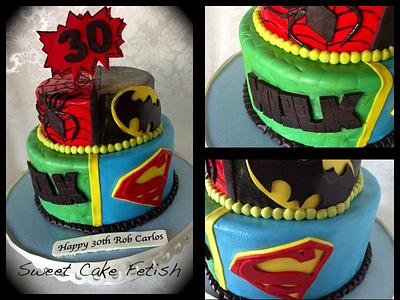 Super Hero 30th Birthday - Cake by Heidi