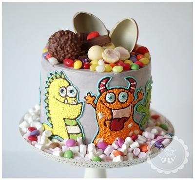 Cute Monsters  - Cake by Planet Cakes