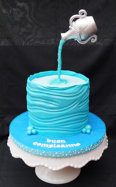 Aqua - Cake by Miracles on Cakes by Anna