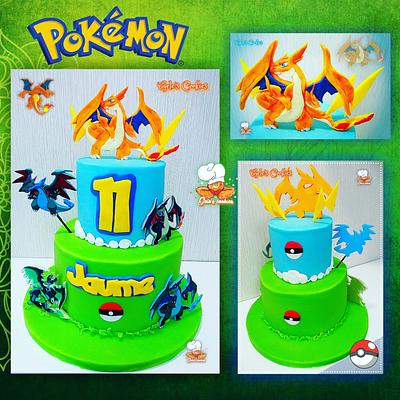 Pokémon dragons cake - Cake by Gele's Cookies