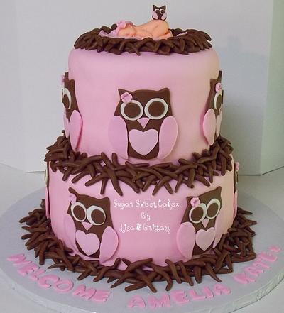 Owl Nest - Cake by Sugar Sweet Cakes