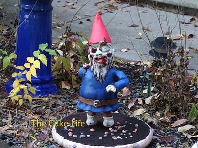 Zombie garden gnome cake - Cake by The Cake Life
