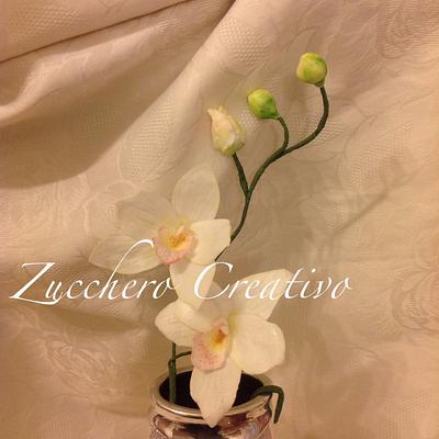 Wafer paper orchid - Cake by ZuccheroCreativo
