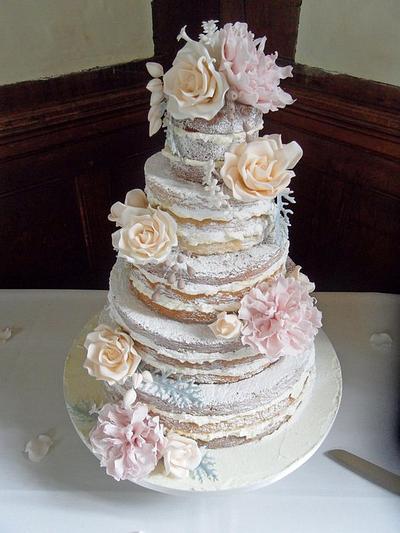 Naked Wedding Cake. - Cake by Dulcie Blue Bakery ~ Chris