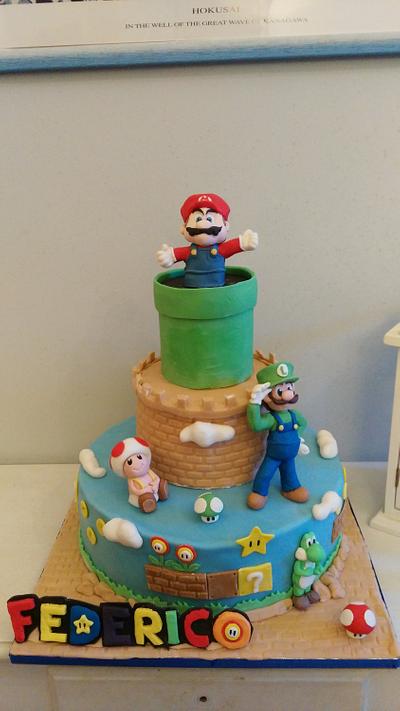 Super Mario and Luigi - Cake by BakeryLab