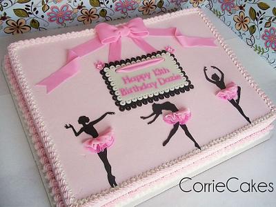three ballerinas - Cake by Corrie