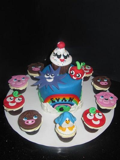 moshi cupcake party  - Cake by d and k creative cakes
