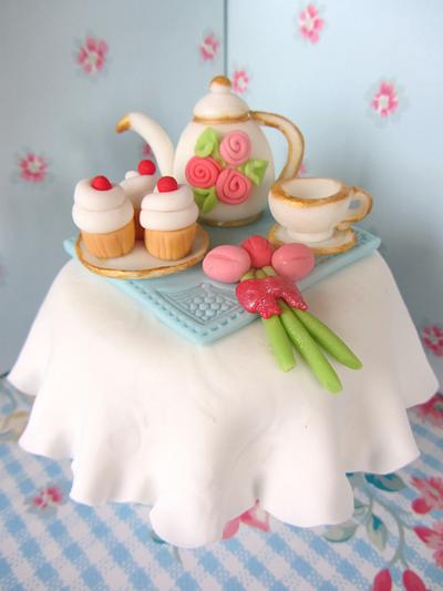 Mother's Day Afternoon Tea Cupcake Topper. - Cake by Nor