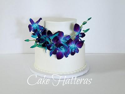 Fresh Orchids - Cake by Donna Tokazowski- Cake Hatteras, Martinsburg WV