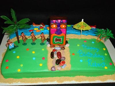 Tiki Party - Cake by Kim Leatherwood