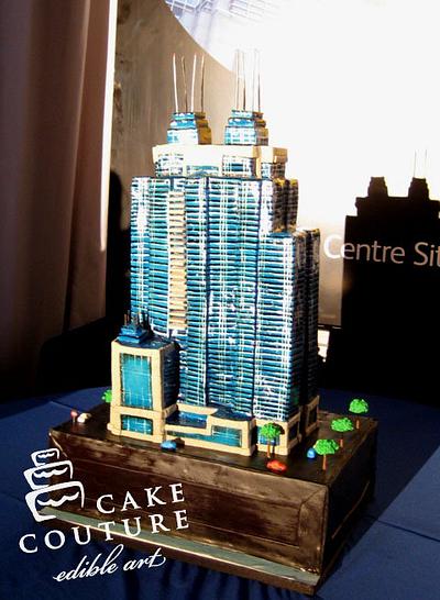 Building downtown Edmonton, Canada - Cake by Cake Couture - Edible Art