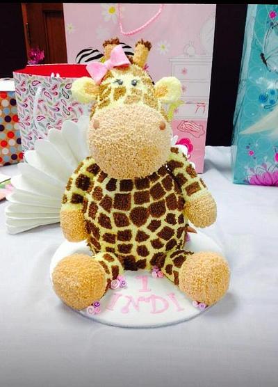 Giraffe Soft toy cake - Cake by Kellie