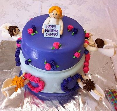 Angel Birthday Cake - Cake by NumNumSweets