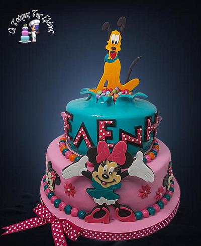 Μinnie and Pluto  - Cake by Moustoula Eleni (Alchemists of cakes)