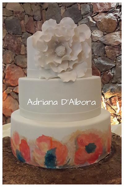 Hand painted - Cake by Adriana D'Albora