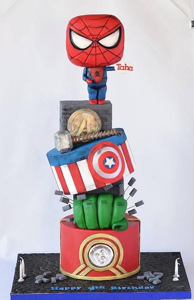 Super heroes cake - Cake by Cakes for mates