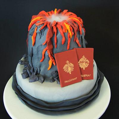 Volcano Cake - Cake by Une Fille en Cuisine