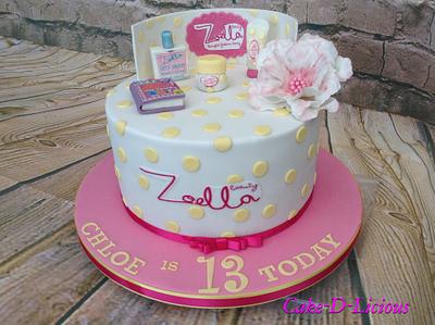 Let's Spritz ZOELLA Beauty - Cake by Sweet Lakes Cakes