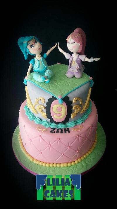 Shimmer and Shine are here!!  - Cake by LiliaCakes